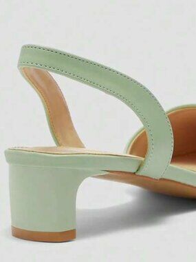 Light Green Sling BackPumps